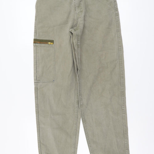 Mustang Womens Green Cotton Straight Jeans Size 26 in L31 in Regular Button