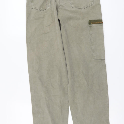 Mustang Womens Green Cotton Straight Jeans Size 26 in L31 in Regular Button