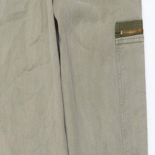Mustang Womens Green Cotton Straight Jeans Size 26 in L31 in Regular Button