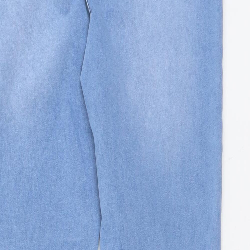 Nutmeg Womens Blue Cotton Skinny Jeans Size 12 L28 in Regular Button