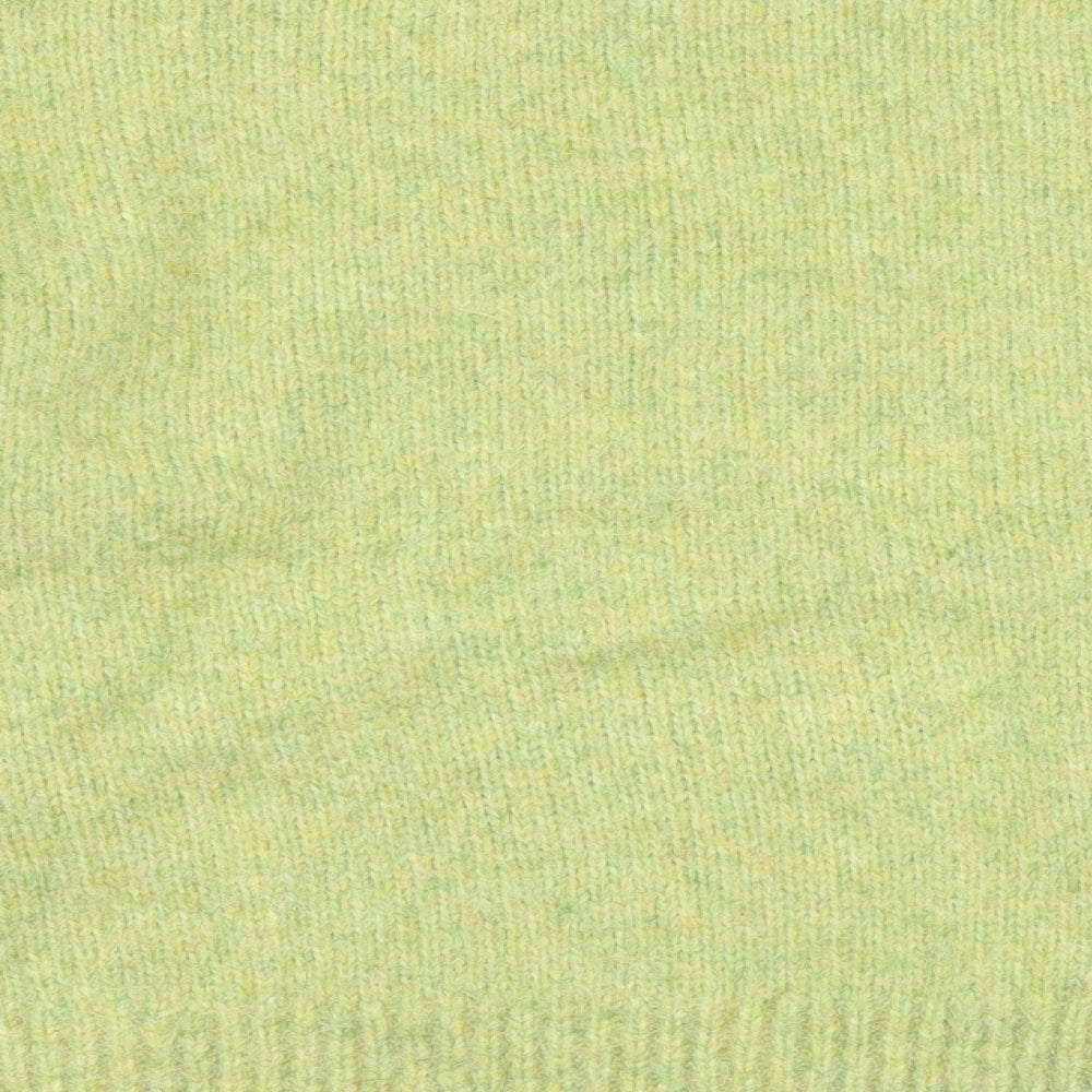 Marks and Spencer Womens Green Round Neck Acrylic Pullover Jumper Size L