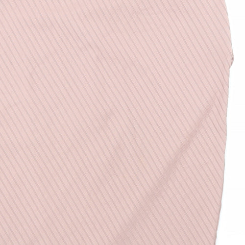 Innocence Womens Pink Polyester Straight & Pencil Skirt Size 14 Hook & Loop