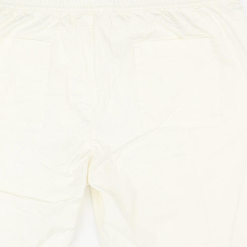 Marks and Spencer Womens Ivory Cotton Chino Shorts Size 2XL Regular Pull On