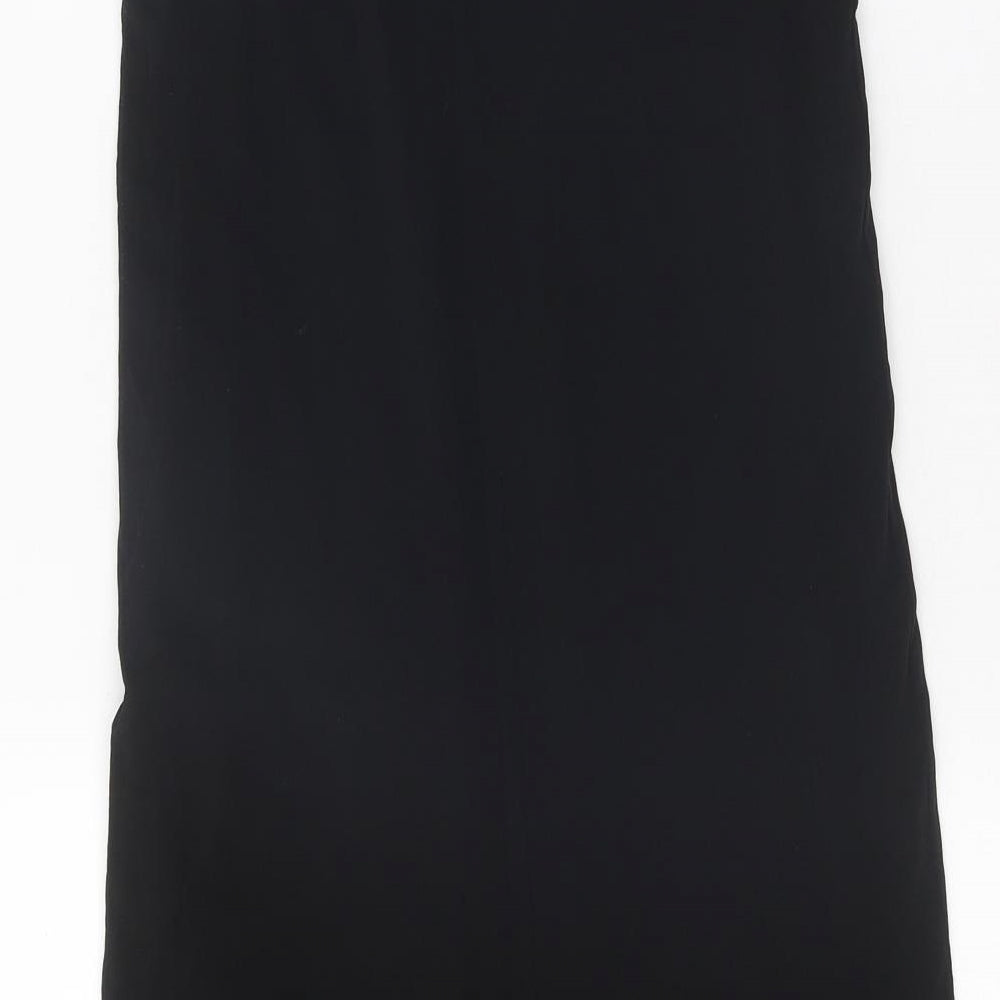 Wallis Womens Black Nylon Straight & Pencil Skirt Size 10