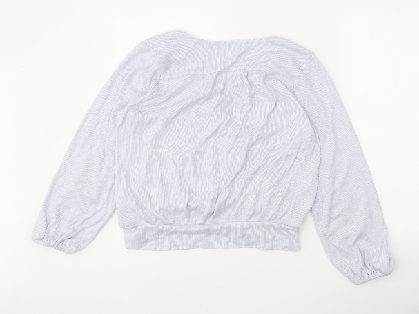 Banana Republic Womens Blue V-Neck Viscose Pullover Jumper Size M