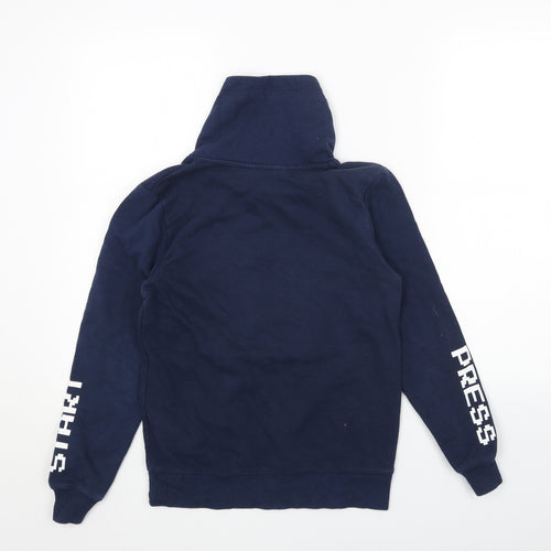 H&M Girls Blue Cotton Pullover Sweatshirt Size 11-12 Years Pullover