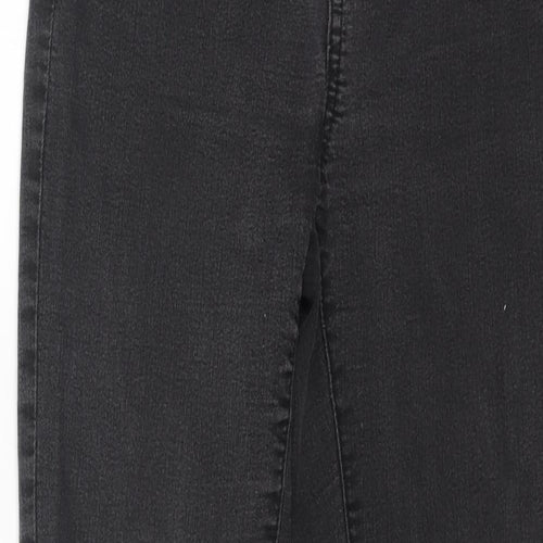 MNG Womens Black Cotton Skinny Jeans Size 6 L26 in Regular Button