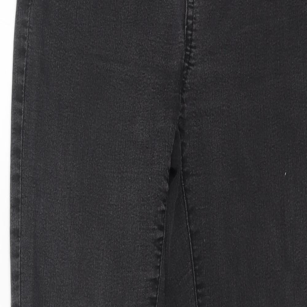 MNG Womens Black Cotton Skinny Jeans Size 6 L26 in Regular Button