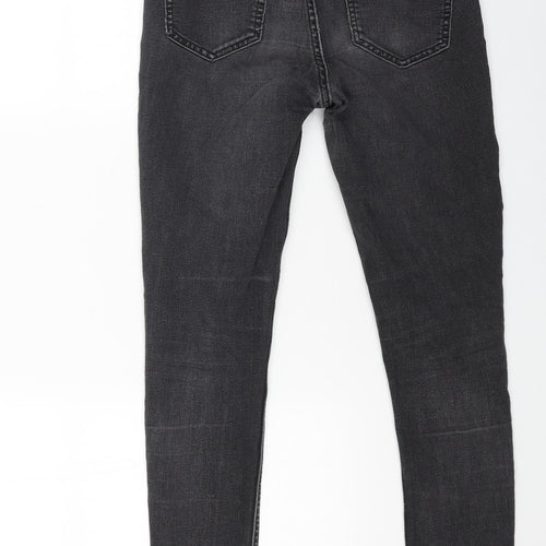 Marks and Spencer Womens Beige Cotton Skinny Jeans Size 10 L26 in Regular Button