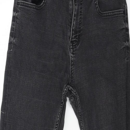 Marks and Spencer Womens Beige Cotton Skinny Jeans Size 10 L26 in Regular Button