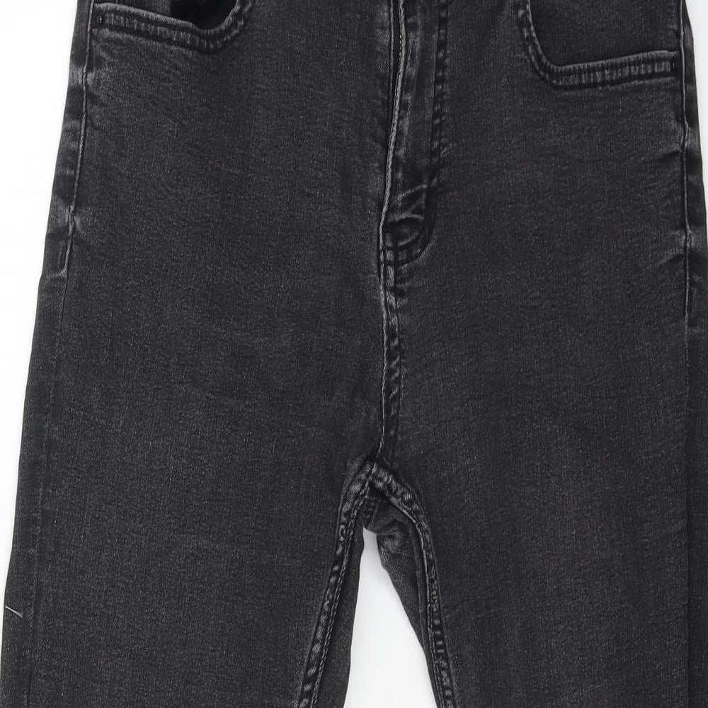 Marks and Spencer Womens Beige Cotton Skinny Jeans Size 10 L26 in Regular Button