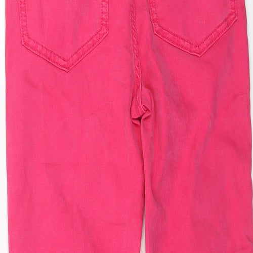 Marks and Spencer Womens Pink Cotton Skinny Jeans Size 6 L21 in Regular Button