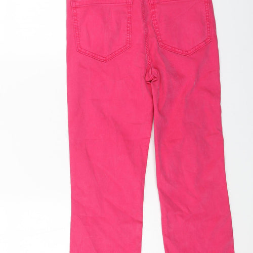Marks and Spencer Womens Pink Cotton Skinny Jeans Size 6 L21 in Regular Button