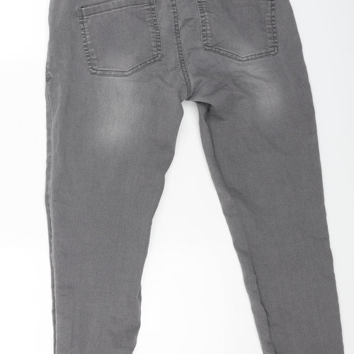 Blooming Marvellous Womens Grey Cotton Jegging Jeans Size 10 L28 in Regular Button