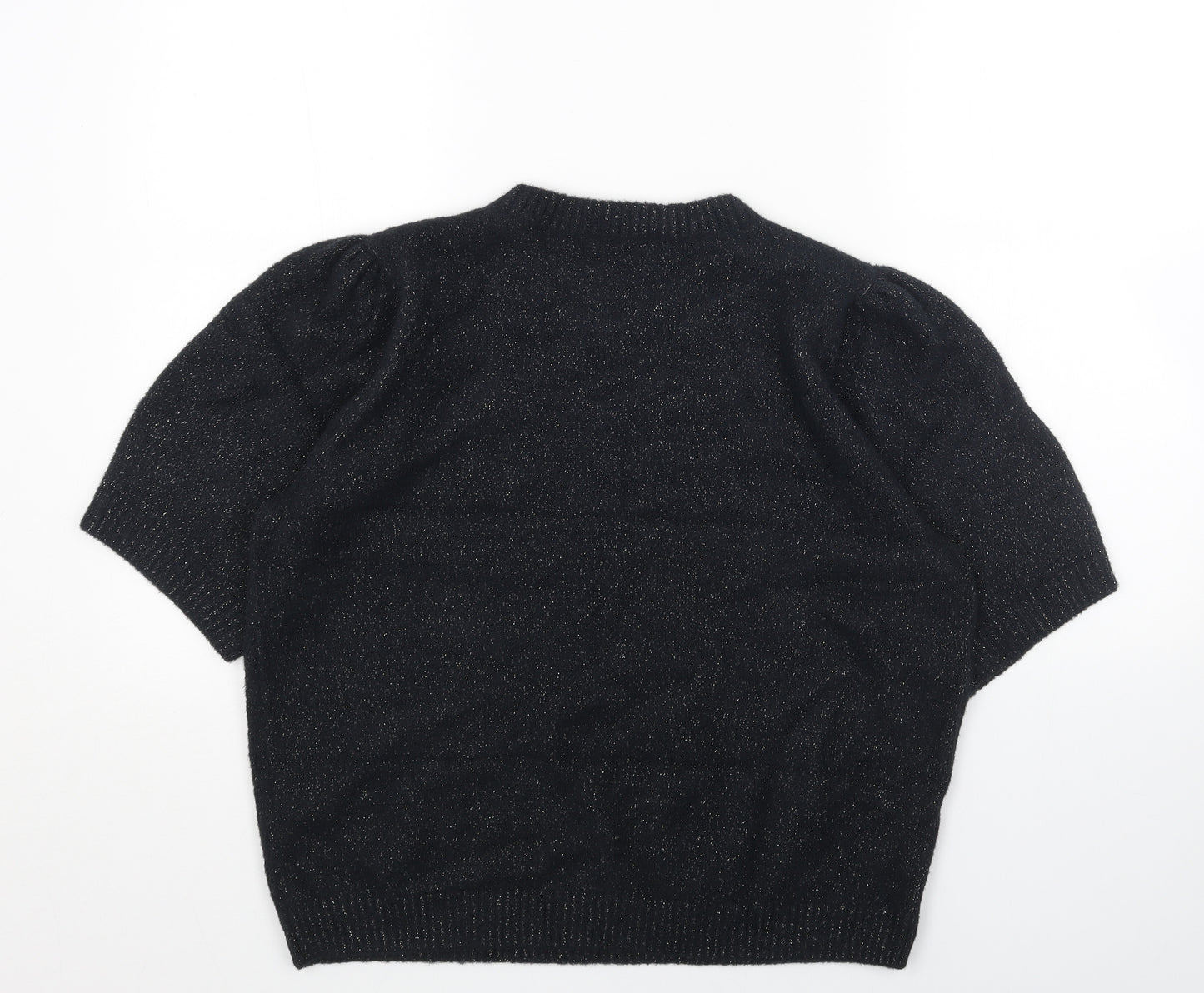 Marks and Spencer Womens Blue Round Neck Viscose Pullover Jumper Size L