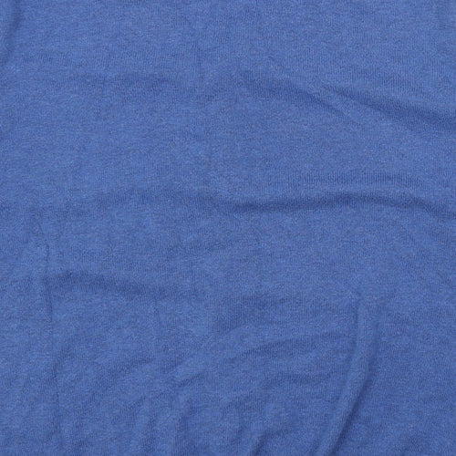 BDG Mens Blue V-Neck Acrylic Pullover Jumper Size M Long Sleeve