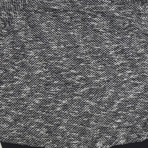 Topshop Womens Black Scoop Neck Polyester Pullover Jumper Size 6