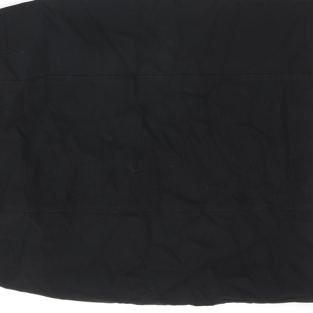 Oasis Womens Black Polyester Straight & Pencil Skirt Size 8 Zip