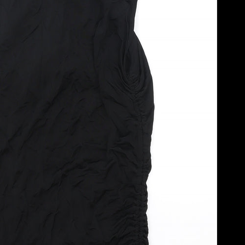 H&M Womens Black Polyester Tunic Tank Size S Round Neck