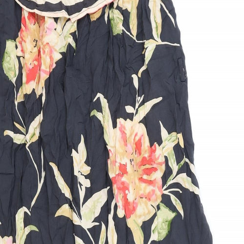 Atmosphere Womens Black Floral Polyester Shift Size 12 Off the Shoulder Pullover