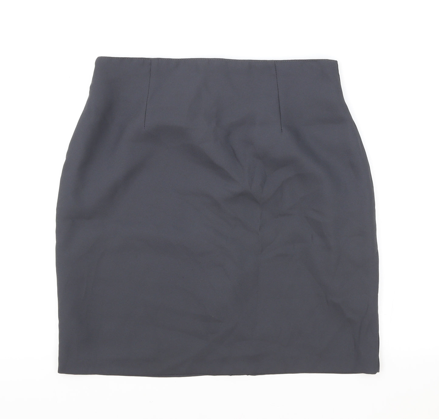 Beechers Brook Womens Grey Polyester Straight & Pencil Skirt Size 12 Zip