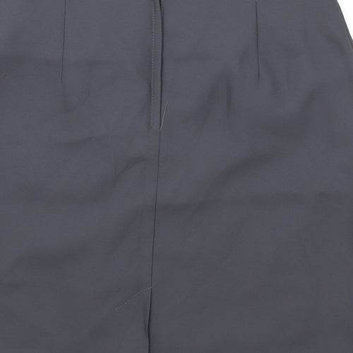 Beechers Brook Womens Grey Polyester Straight & Pencil Skirt Size 12 Zip