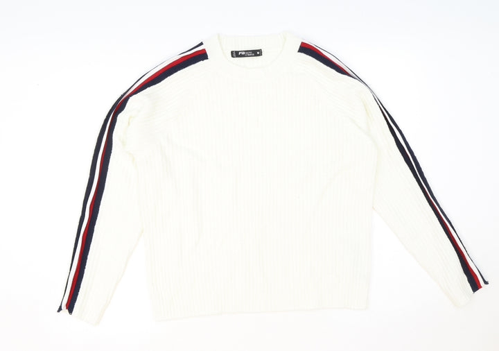 FB Sister Womens Ivory Polyester Pullover Sweatshirt Size M Pullover