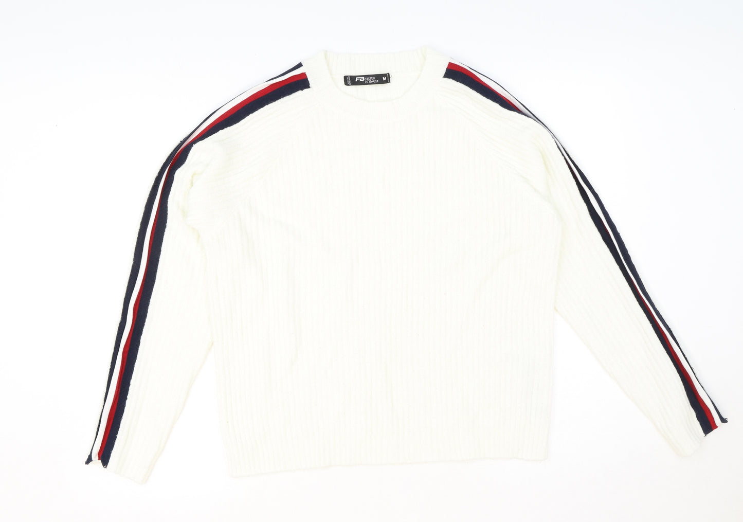 FB Sister Womens Ivory Polyester Pullover Sweatshirt Size M Pullover