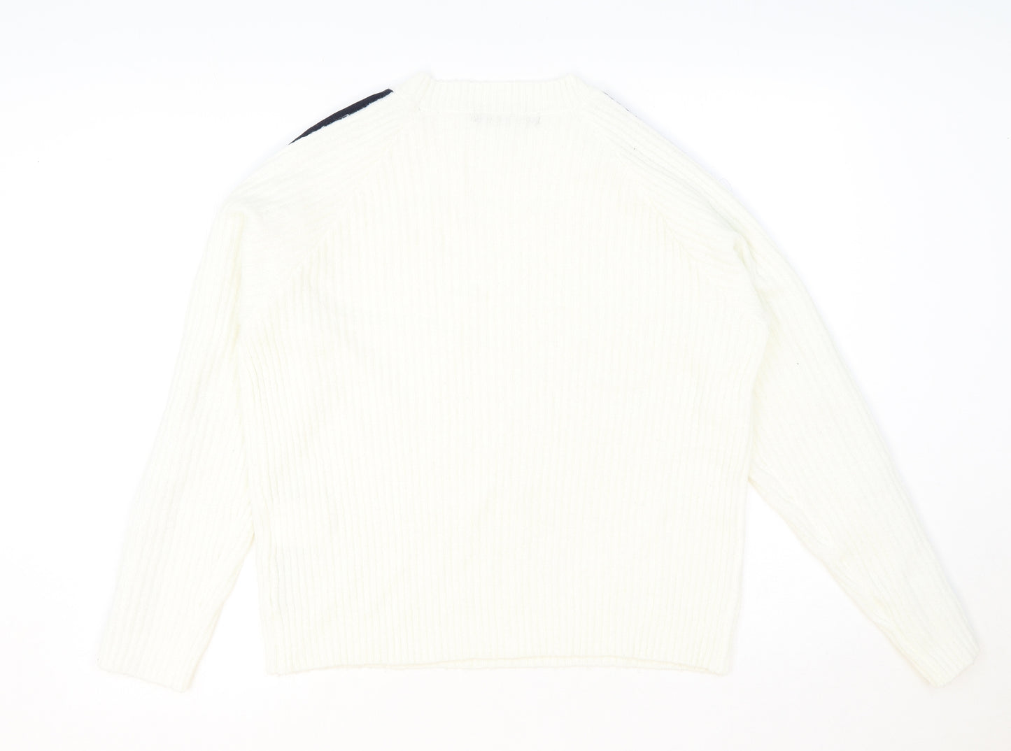 FB Sister Womens Ivory Polyester Pullover Sweatshirt Size M Pullover