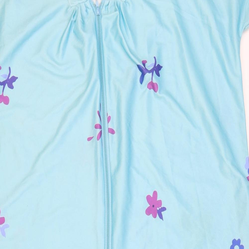 Pive & natural Womens Blue Floral Polyester Top Dress Size S