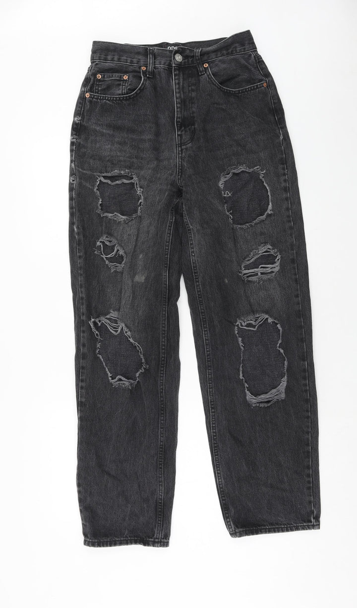 BDG Womens Grey Cotton Straight Jeans Size 28 in Regular Zip