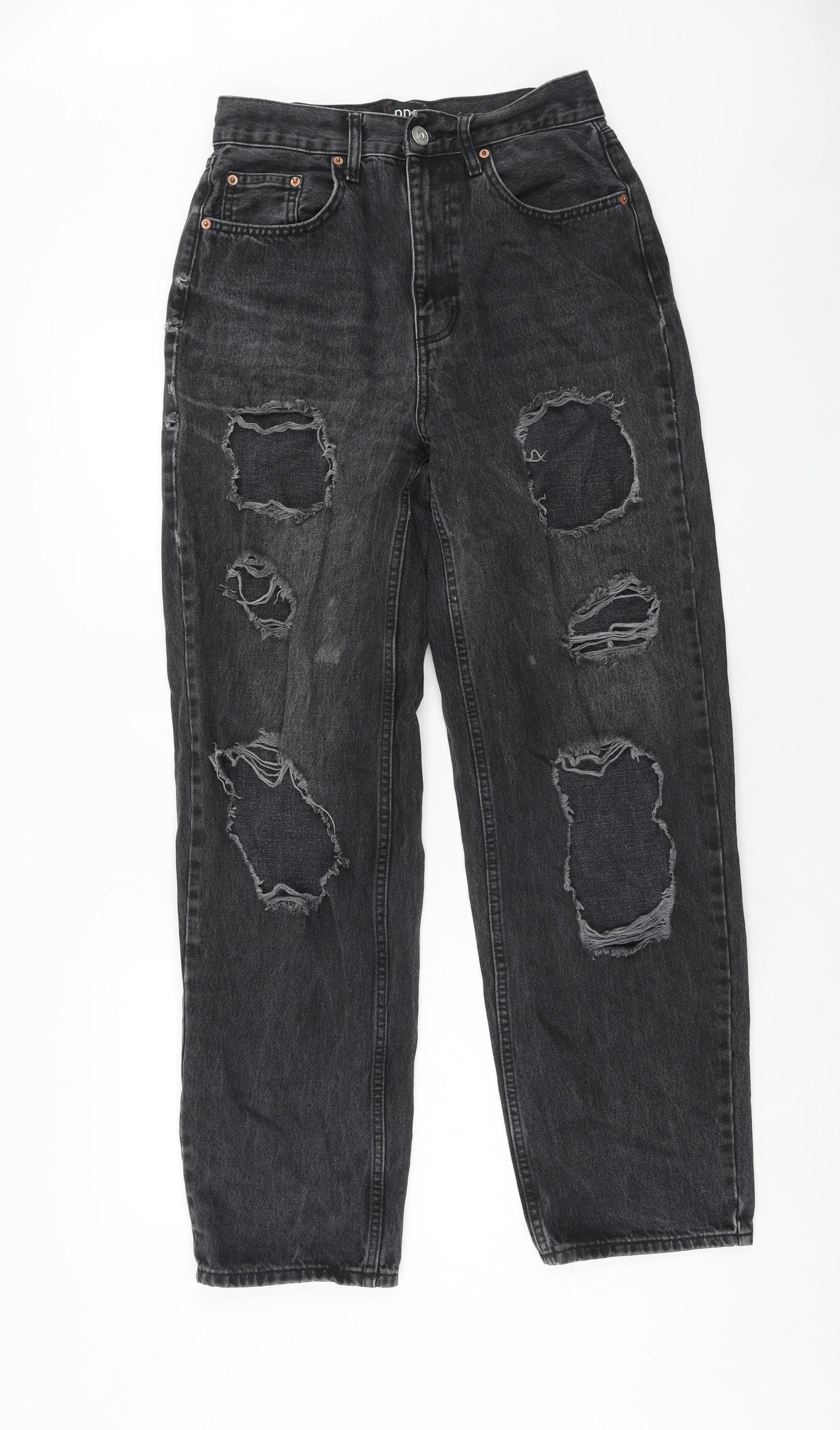 BDG Womens Grey Cotton Straight Jeans Size 28 in Regular Zip