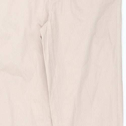 YesYEs Womens Pink Cotton Skinny Jeans Size 12 Regular Zip
