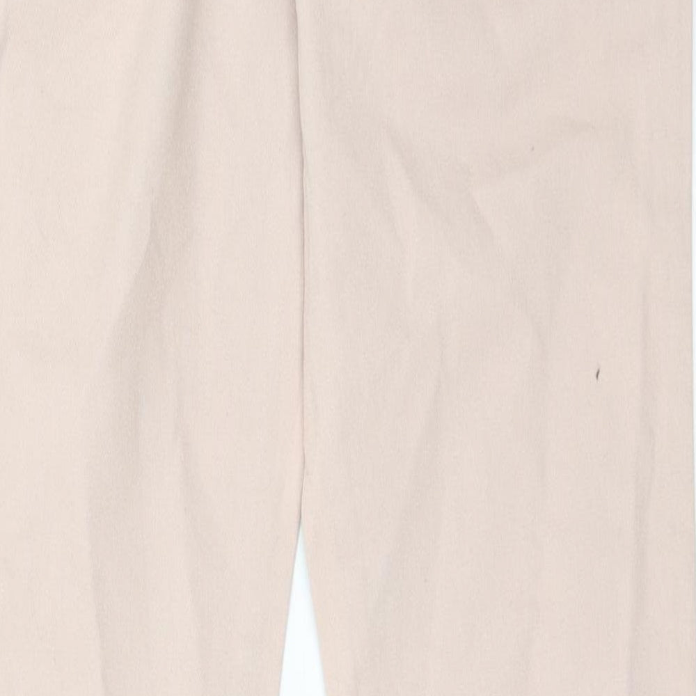 YesYEs Womens Pink Cotton Skinny Jeans Size 12 Regular Zip