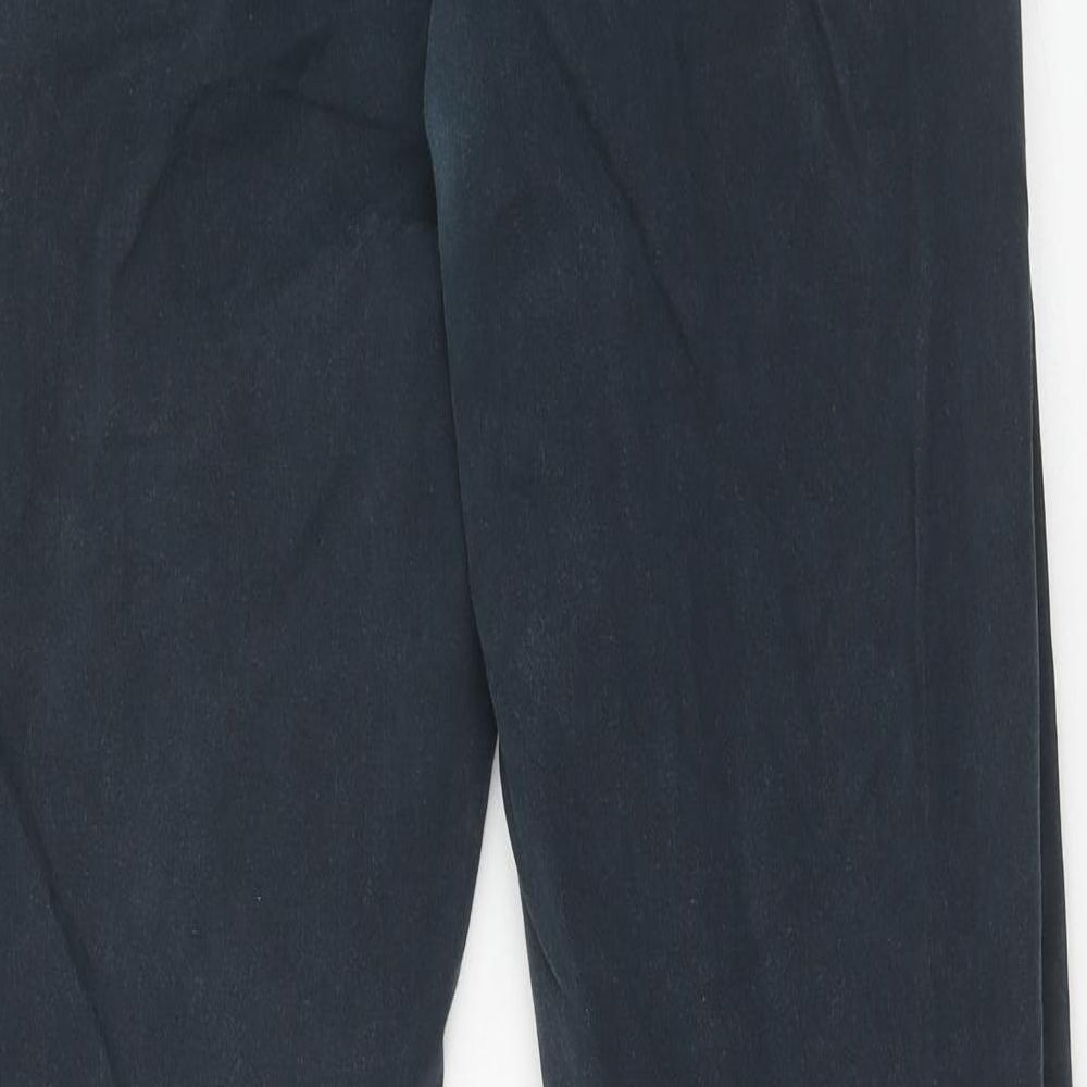 Ted Baker Mens Blue Cotton Chino Trousers Size 32 in Regular Zip