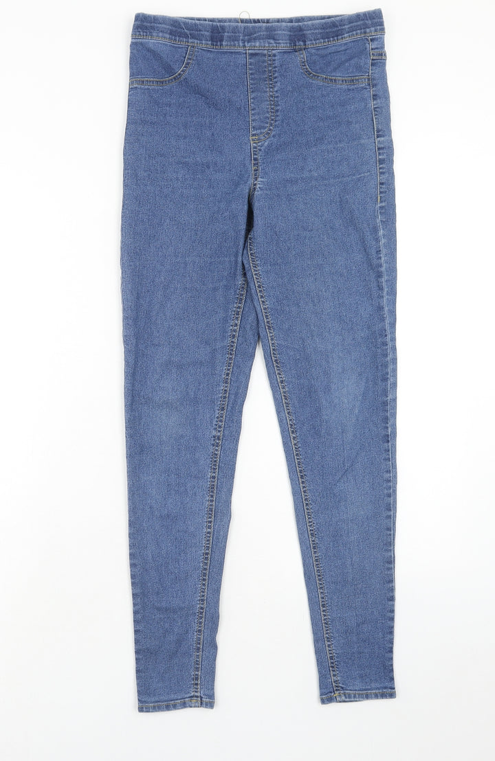 Avenue Womens Blue Cotton Jegging Jeans Size 10 Regular