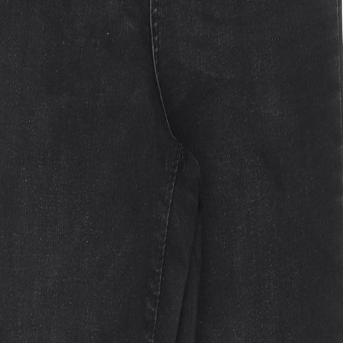 Denim & Co. Womens Black Cotton Skinny Jeans Size 12 Regular Zip