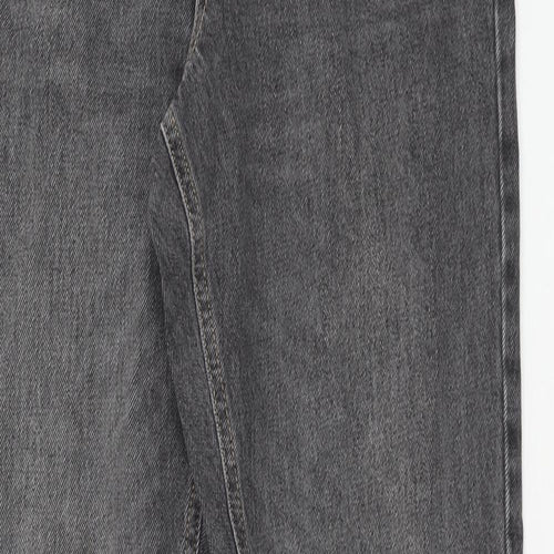 Topshop Womens Grey Cotton Skinny Jeans Size 30 in L34 in Regular Zip