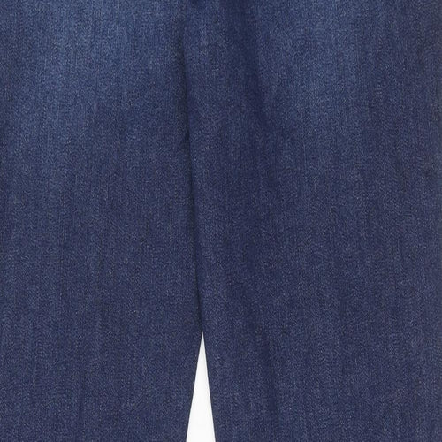 Joe Browns Mens Blue Cotton Straight Jeans Size 36 in Regular Zip - Long Length