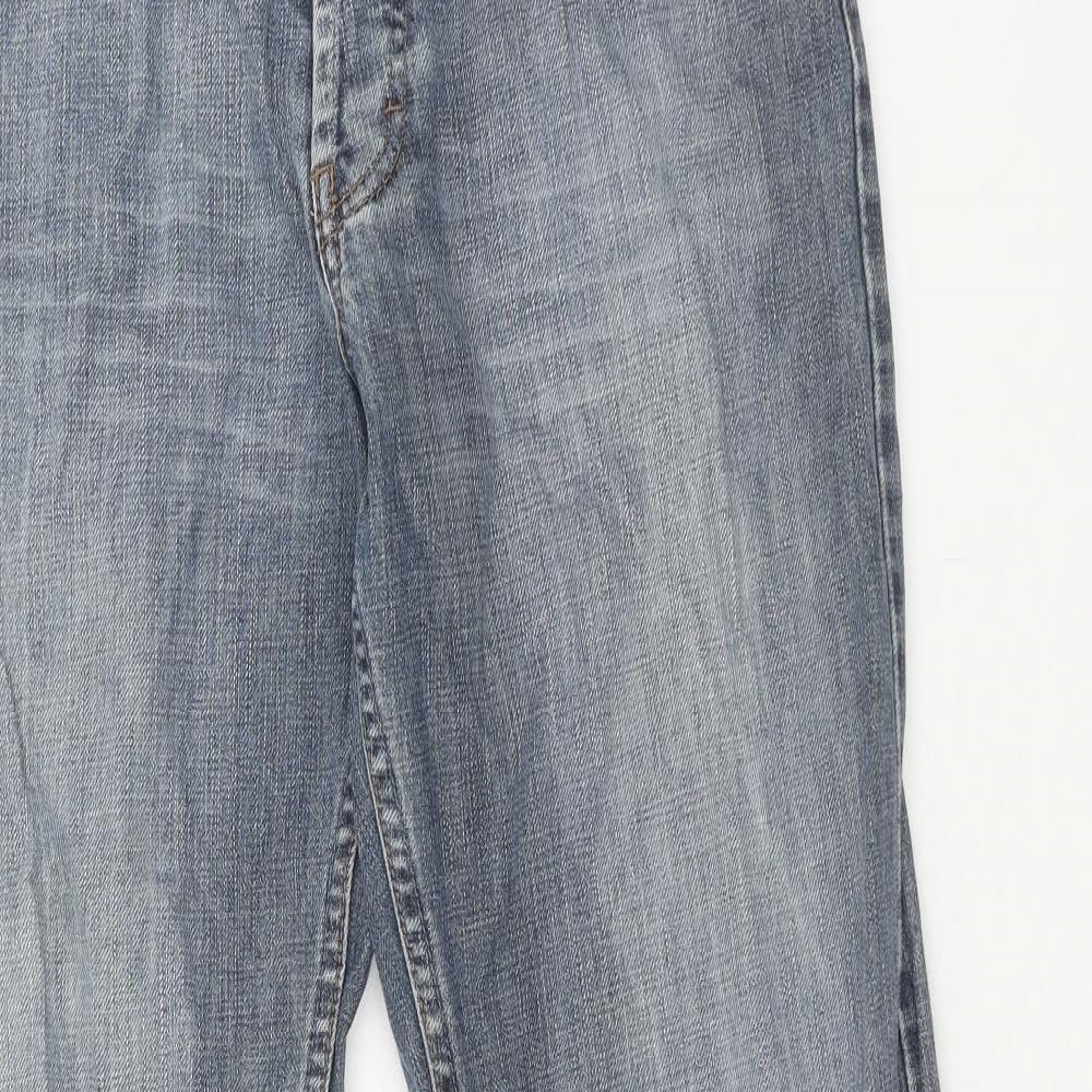 Lee Cooper Mens Blue Cotton Straight Jeans Size 30 in Regular Zip