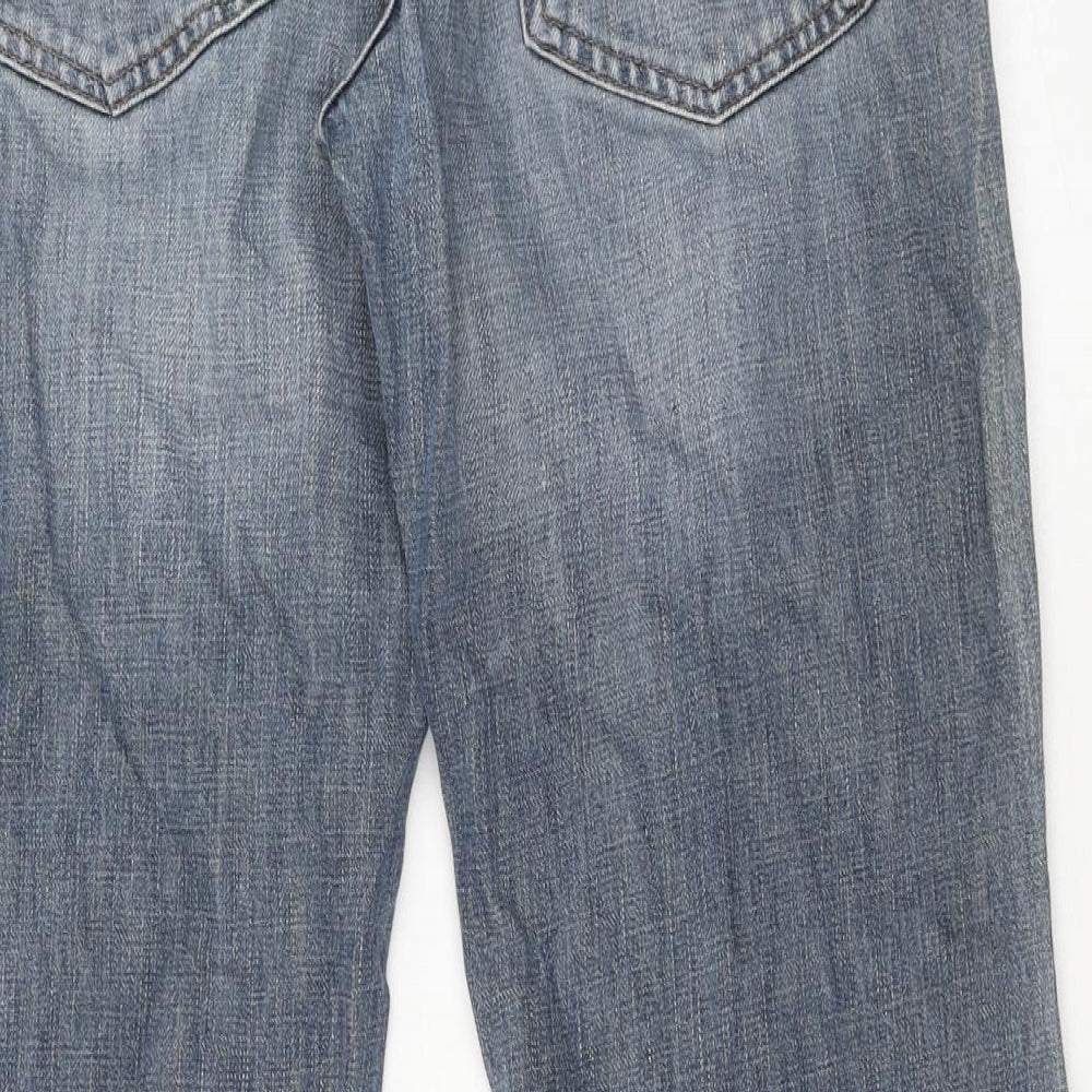 Lee Cooper Mens Blue Cotton Straight Jeans Size 30 in Regular Zip