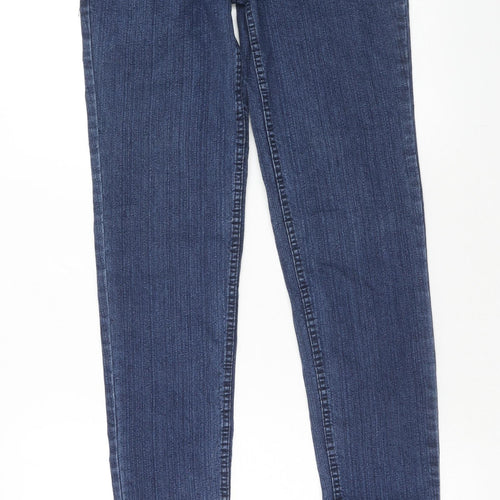 Logus Womens Blue Cotton Skinny Jeans Size 30 in Regular Zip