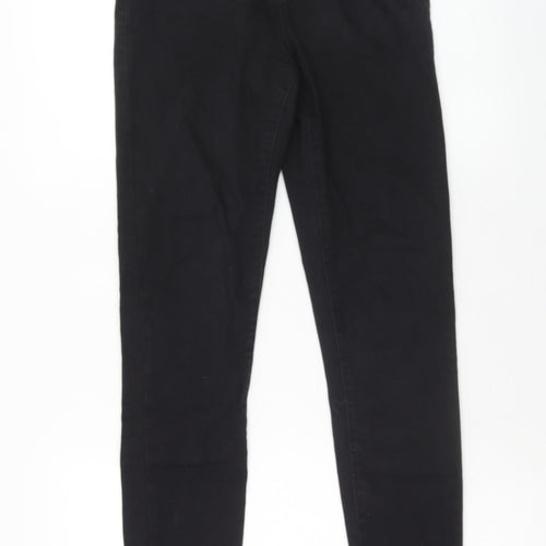Denim & Co. Womens Black Cotton Skinny Jeans Size 10 Regular Zip