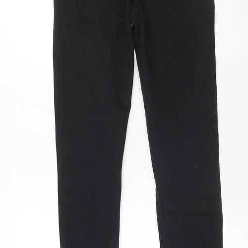 Denim & Co. Womens Black Cotton Skinny Jeans Size 10 Regular Zip