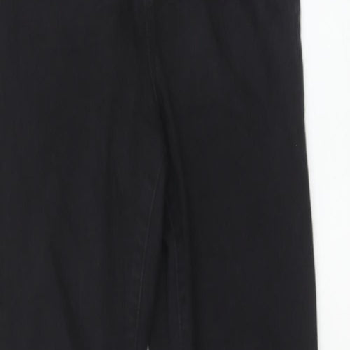 Denim & Co. Womens Black Cotton Skinny Jeans Size 10 Regular Zip
