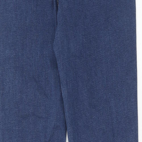 Denim & Co. Womens Blue Cotton Jegging Jeans Size 14 Regular Zip