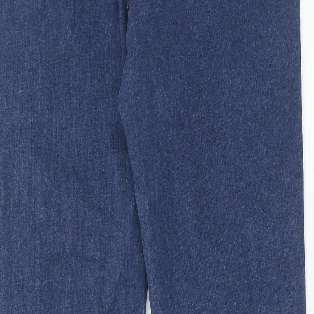 Denim & Co. Womens Blue Cotton Jegging Jeans Size 14 Regular Zip