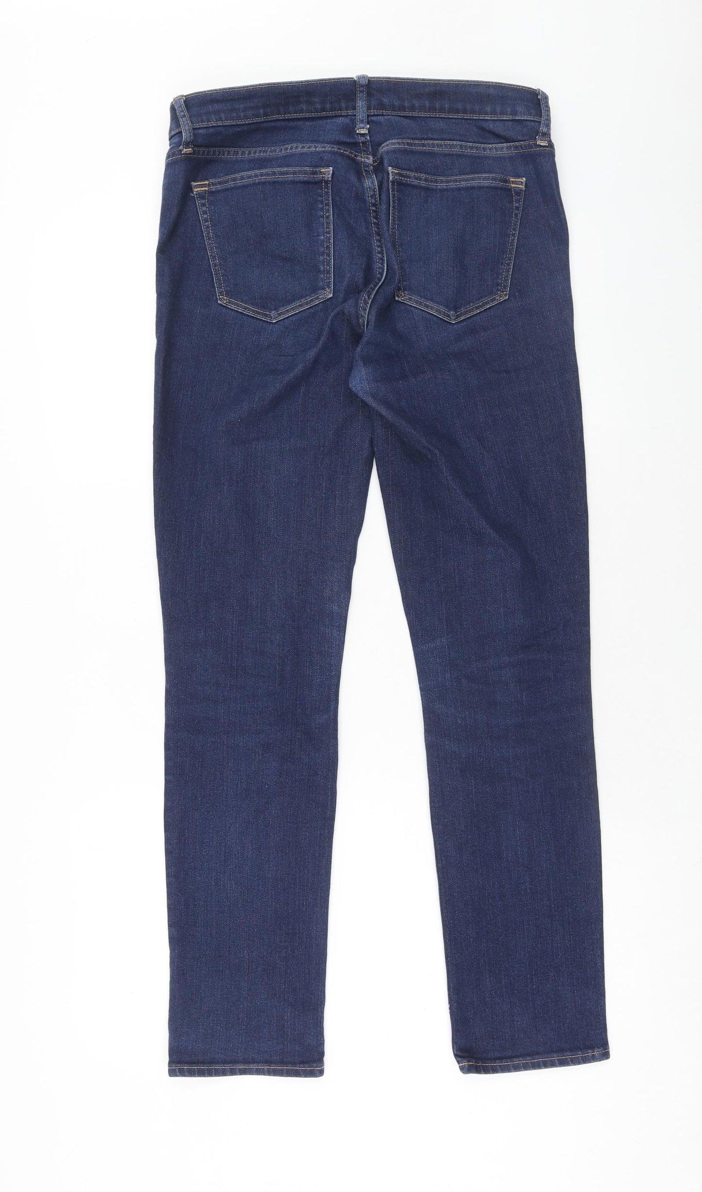 Gap Womens Blue Cotton Skinny Jeans Size 28 in Regular Zip