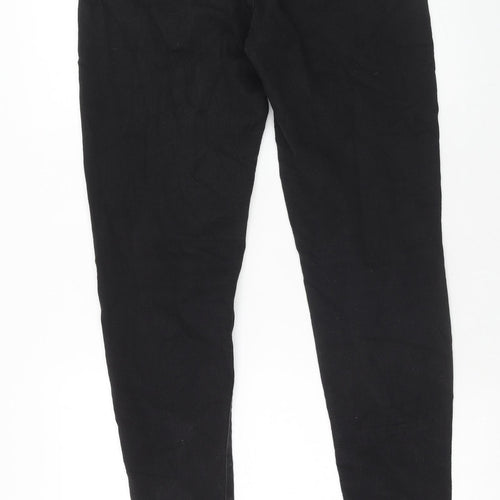 Jones New York Womens Black Cotton Skinny Jeans Size 10 Regular Zip