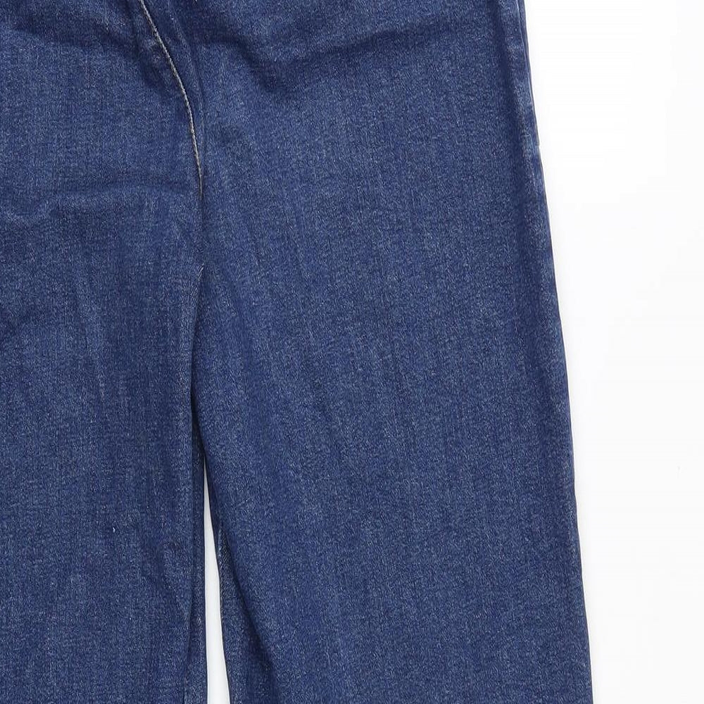 NAF NAF Womens Blue Cotton Tapered Jeans Size 10 L29 in Regular Button